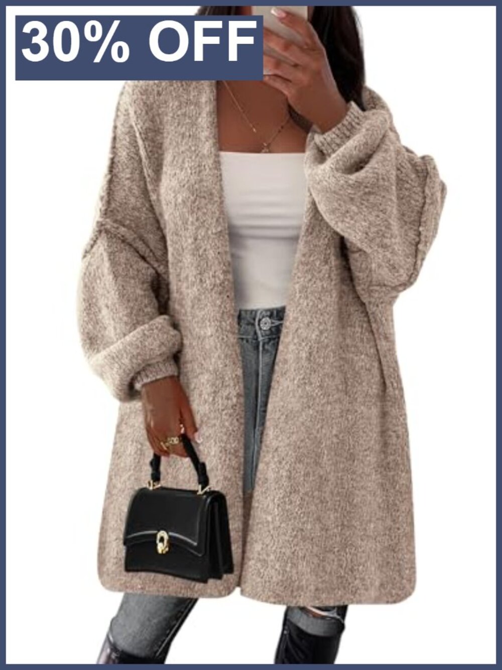 Oversized Long Cardigan Sweater Soft Knit Open Front Fall Layer